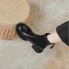 Single boots Martin boots women's 2025 new popular spring and autumn platform short boots leather boots Chelsea British style women's shoes