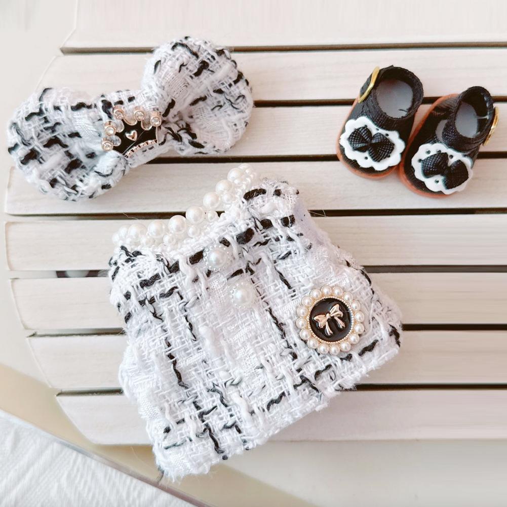 

Для куклы Лабубу 15-17 см Модная одежда Толстовки Одежда для кукол Сочетающиеся по цвету толстовки Аксессуары для кукол Милое украшение Маленькая одежда 06#