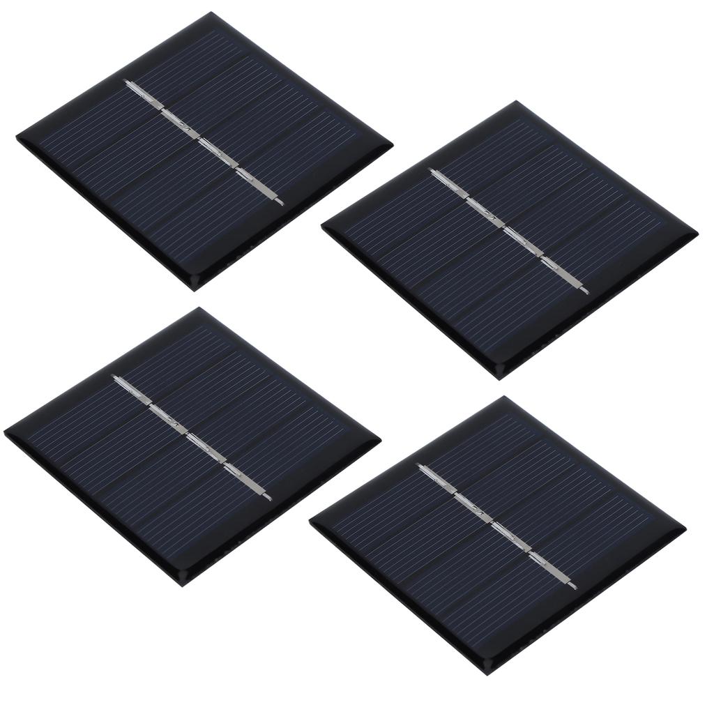 4ks 0,45W 2V 58x58mm Solární panel PET Solární nabíječka Příslušenství pro nabíjení panelů Solární zdroje