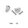 Stainless Steel Bullet Earplugs and Stud Earrings for DIY Jewelry Making