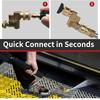 180° Pivoting Pressure Washer Coupler with 5 Angle Nozzle Tips, 1/4" Quick Connect Gutter Cleaner Attachment for Home Use