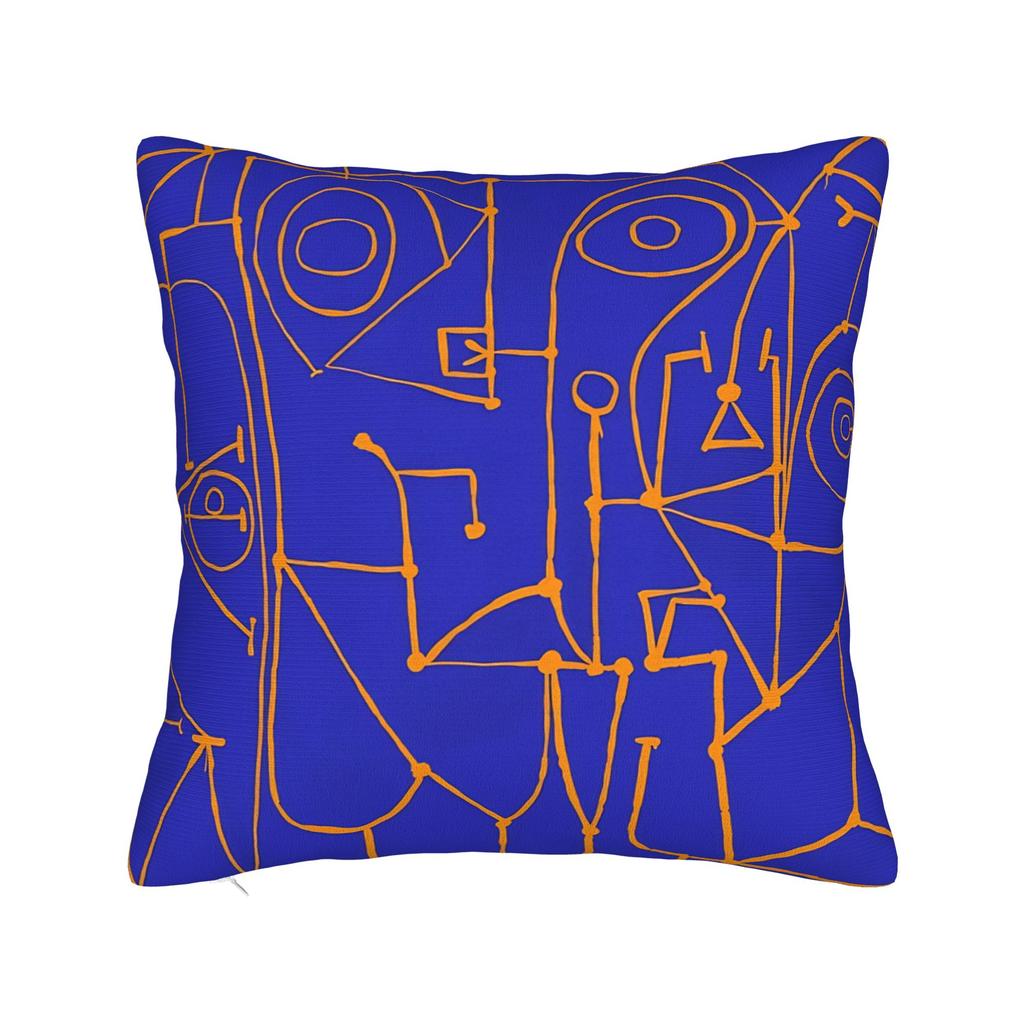 Picasso Funky Art Lady Hat Square Pillow Case Cushion Covers Custom Zippered Decorative Pillowcase For Sofa 40*40Cm