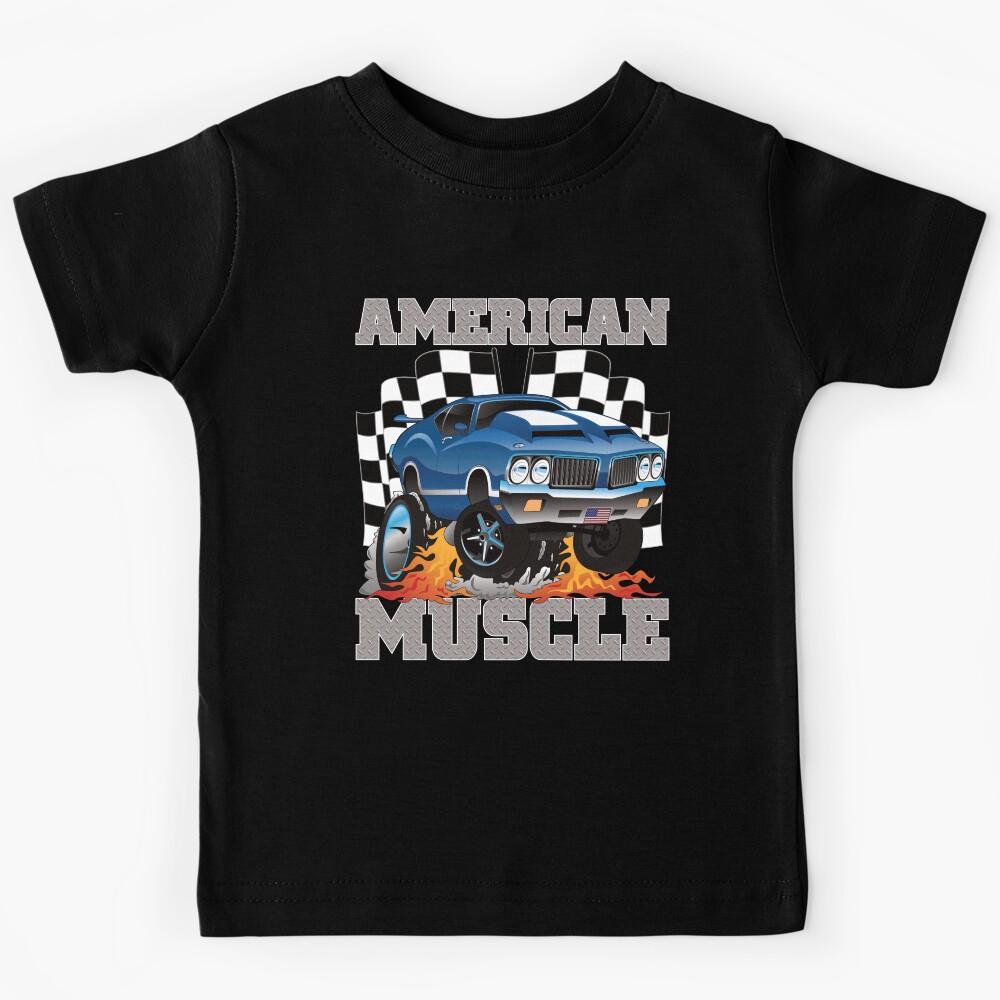Muscle Cars High Performance Race Car Street Machine Kids T-Shirt 130
