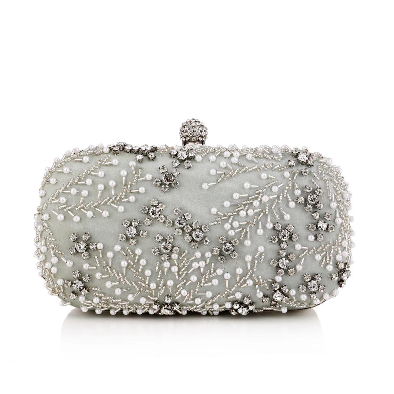 

Satin Diamonds Party Hight Quality Women Day Clutch Diamonds Gift Wedding Evening Bags Arrival Shoulder Chain Purse
