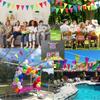 500/300/100Pcs Flags Colorful Pennant Banner Flags Triangle Flags, Garland for Theme Birthday Party, Outdoor Event Anniversaries