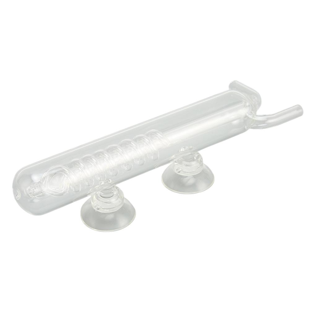 Carbon Dioxide Bubble Counter High Transparent Crystal Glass CO2 Spiral Bubble Counter for Aquarium