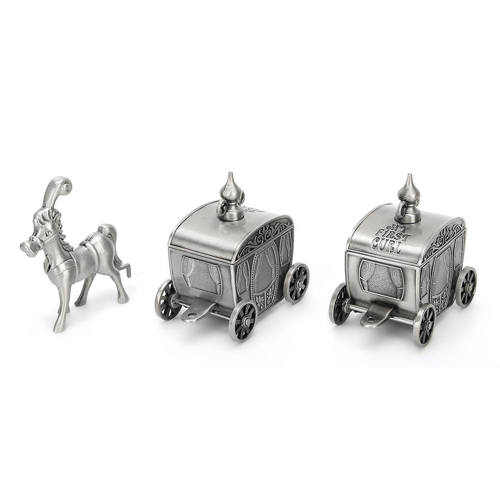 Tooth Collection Box Horse Shape Metal Storage Case Exquisite Vintage Craft Gift Ornament