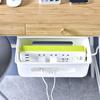 Punch-Free Desk Under Socket Storage & Adhesive Tissue Box