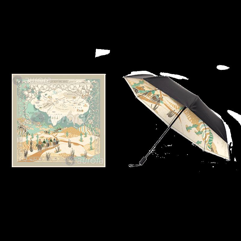 Aurora Silk Road Art Umbrella & Scarf Set