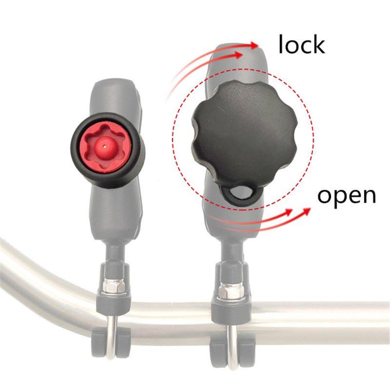 New Anti Theft Pin-Lock Security Knob Key for 1" Arm Socket Phone Holder