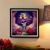 New Arrival 5D DIY Full Circle Diamond Painting "Skeleton Woman" Embroidery Cross Stitch Home Decor Gift