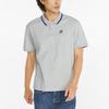 Puma Solid Color Logo Casual Sports Polo Shirt Men Tops Grey 536945-04