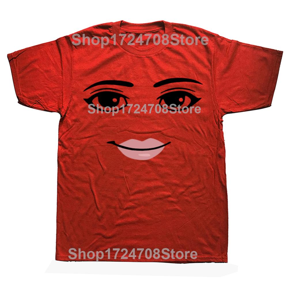Novelty Robot Robloxs Woman Face Game Meme Tshirt Unisex Round Neck Short Sleeve Clothing Summer Top Tee