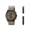 OCEANUS Series-disc Multi-function Pointer Series 100 Meters Waterproof Quartz Movement Fabric Strap Japanese and Korean Watch OCW-T4000BRE-5AJR