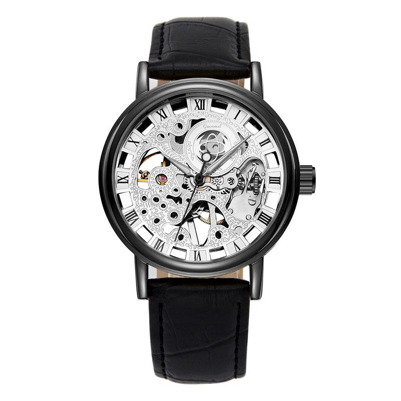 

GUCAMEL мужские часы модные повседневные механические часы ручные механические полые проникающие часы мужские