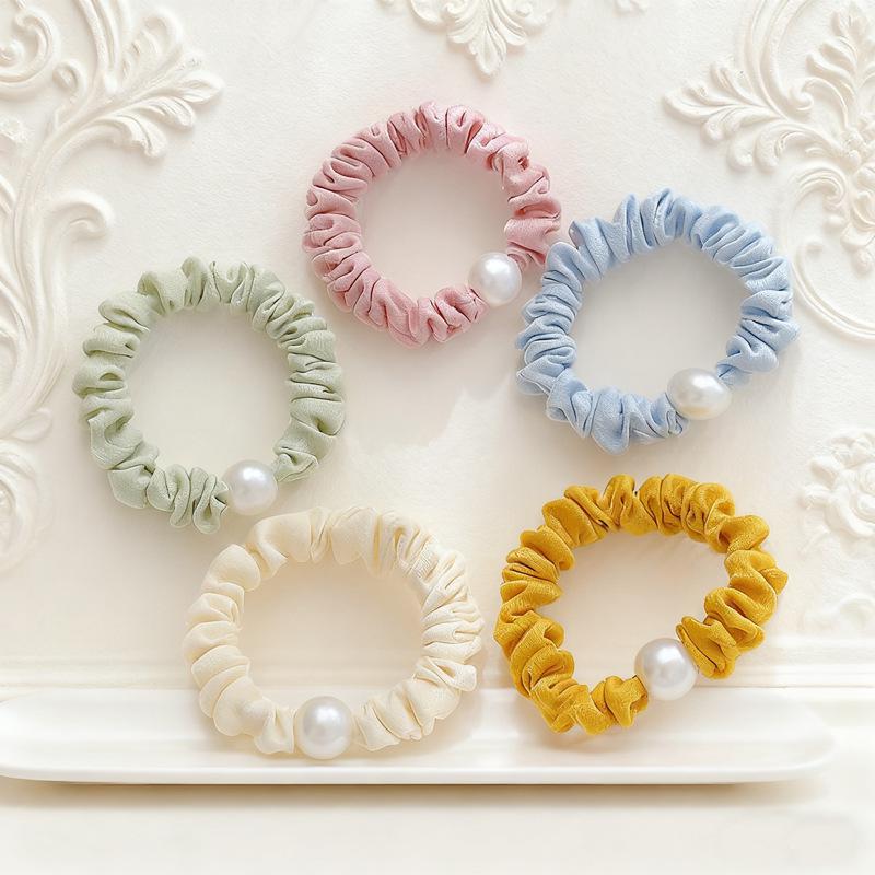 Elegant Pearl Hair Tie - Gentle on Hair, High Elasticity, Charming and Durable Hair Accessory for Women