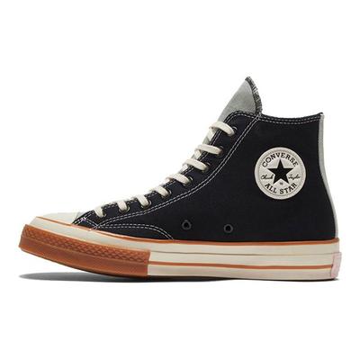 1970s Chuck Taylor All Star Comfortable Versatile High-Top Canvas Shoes Unisex Sneakers Black Brown 169843C