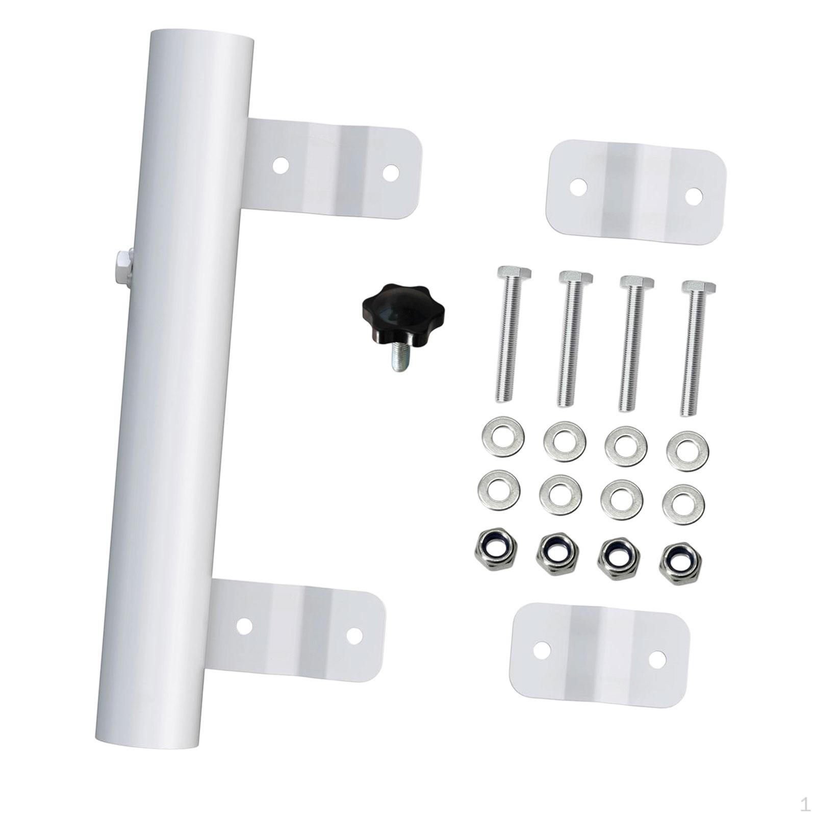 

RV Ladder Flagpole Holder Flag Mount Bracket Pole Stand for Deck Motorhomes