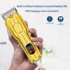 Professional Men's Cordless Electric Clipper, T-Blade Beard Trimming Kit, Haircutting Set with LED Display, Gift for men