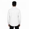 Casual Biker Motorcycle White Leather Men's Shirt Real Lambskin Handmade Stylish