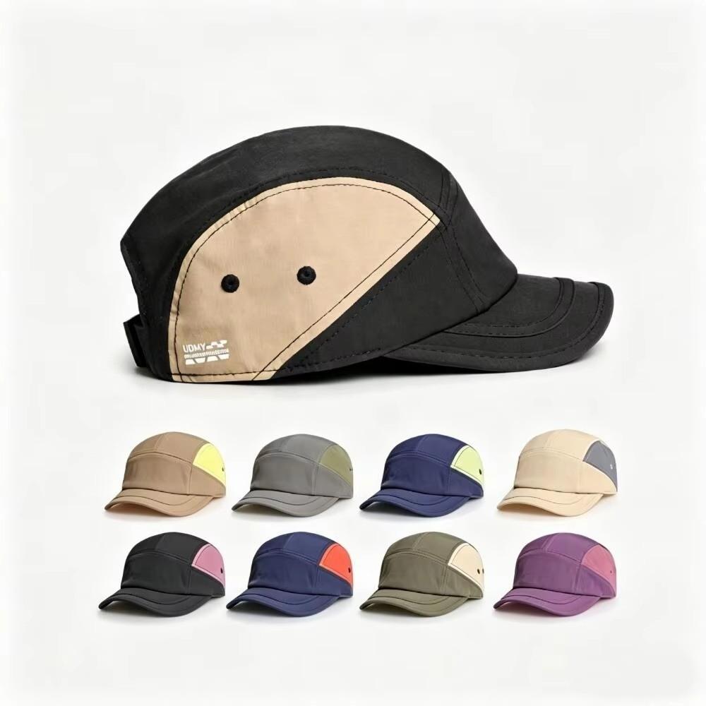 5 Panel Baseball Cap Mesh Duckbill Cap Casual Quick-Dry Plain Hat  for Men Women