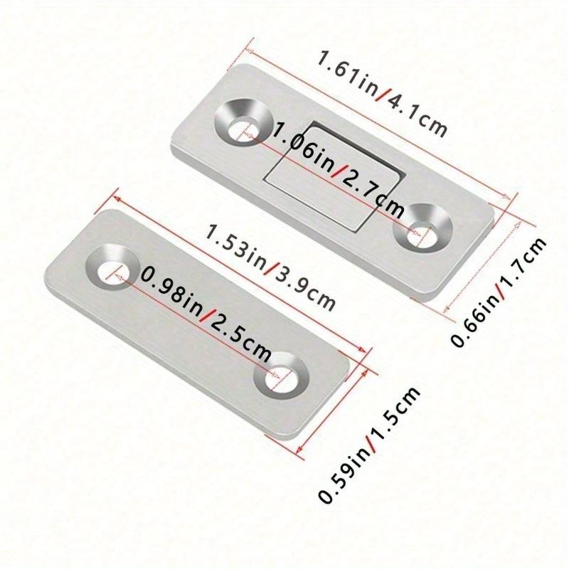 Invisible Ultra-Thin Magnetic Cabinet Door Catch, Strong Magnets, for Drawers, Cabinets, and Sliding Doors