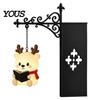 Bookshelf Lantern Lamp Christmas Vintage Lamp, Light-up Santa Claus Snowman Reindeer Decor, Hanging Book Divider Label for Reading Nook, Home, Library