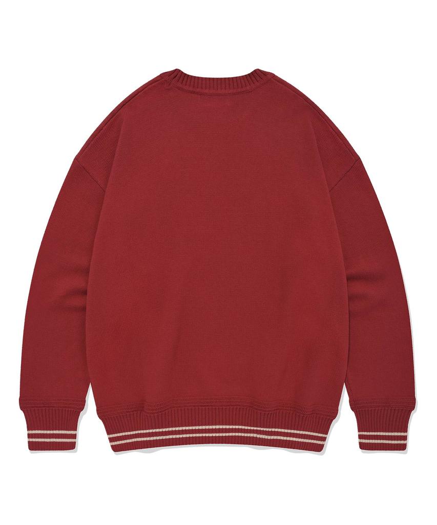 COVERNAT C Logo Crewneck Knit Red