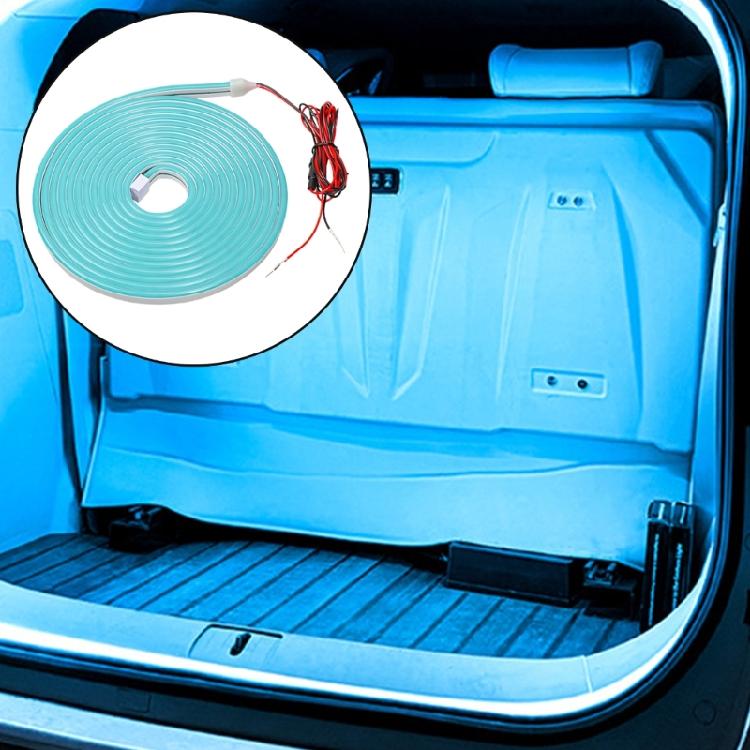 Auto On/Off Waterproof Car Trunk Illumination Strips Flexible Cutting Length Silicone Light fit for Storage Visibility