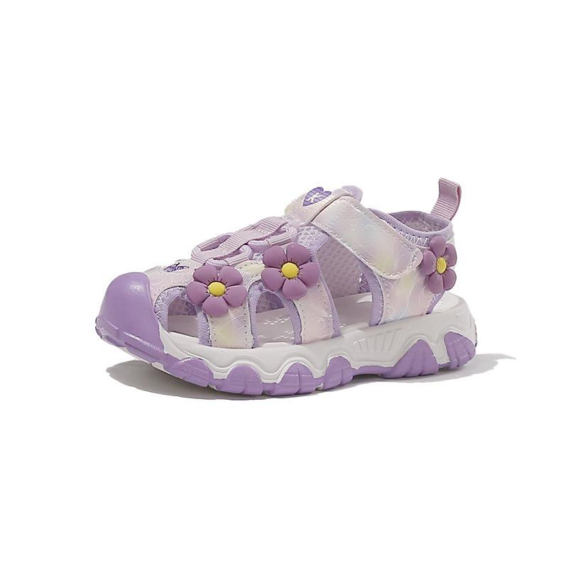 2026 Children's Cute Flower Summer Sandals - Comfortable, Versatile, Outdoor Wear with Magic Sticker and Bright Colors.