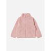 Daiso [dětské] Nadýsová fleecová mikina s dlouhým rukávem na zip 130 Růžová