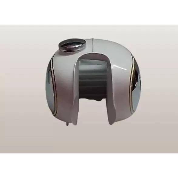 NSU Max 250 Chrome And White Painted Steel Fuel Petrol Gas Tank |Fit For