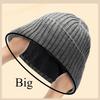 60-65Cm  Big Head Wool Blended Knitted Hats Men Winter Keep Warm Thickened Toand Beanies Large Size Cold Skullies Ski Golf Cap