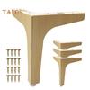 4Pcs Metal Furniture Legs 200kg Load-capacity Rust Resistant Easy To Install Triangle Furniture Feet DIY Replacement Parts
