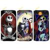 Nightmare Before Christmas PU Leather Long Wallet for Women Zip Clutch Purse Makeup Bag Jack Skellington Print 3pcs
