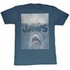 Jaws Transparent Navy Heather Adult T-Shirt