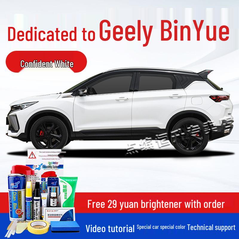 

Geely Binyue Touch-Up Paint Pen - Confident White & Cool Red Scratch Repair