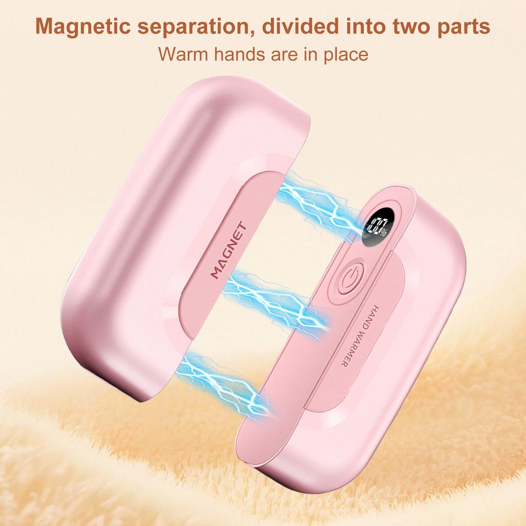 2 in 1 Magnetic Electric Hand Warmer Quick Heating Portable Hand Warmers for Men Women Hunting Essentials Camping Gift
