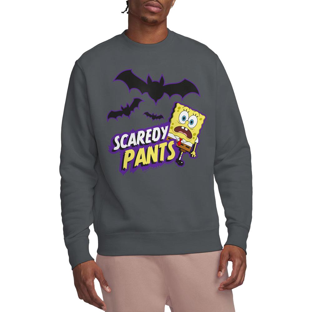 SpongeBob SquarePants Unisex Adult Scaredy Pants Sweatshirt