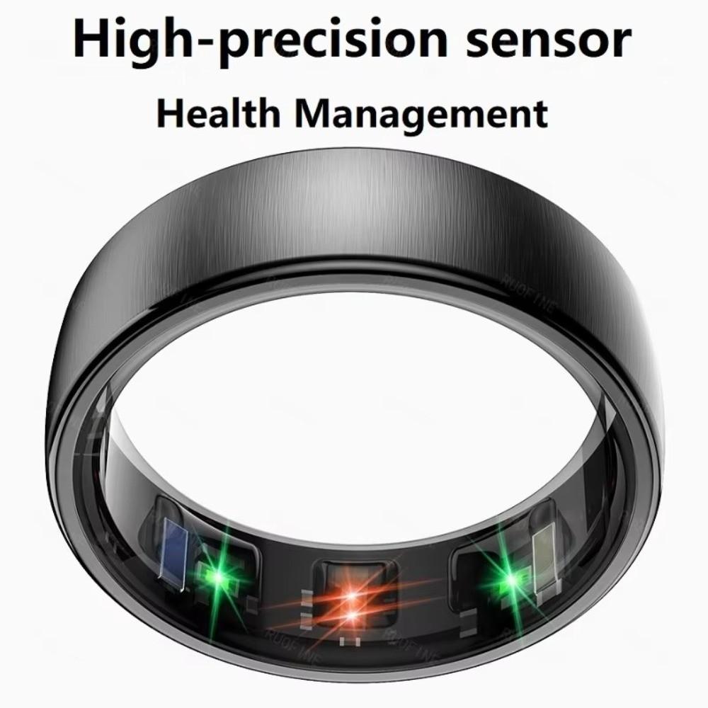 Wireless Charging Health Monitor Ring IP68 Waterproof Heart Rate Monitor Ring  Sleep Monitoring