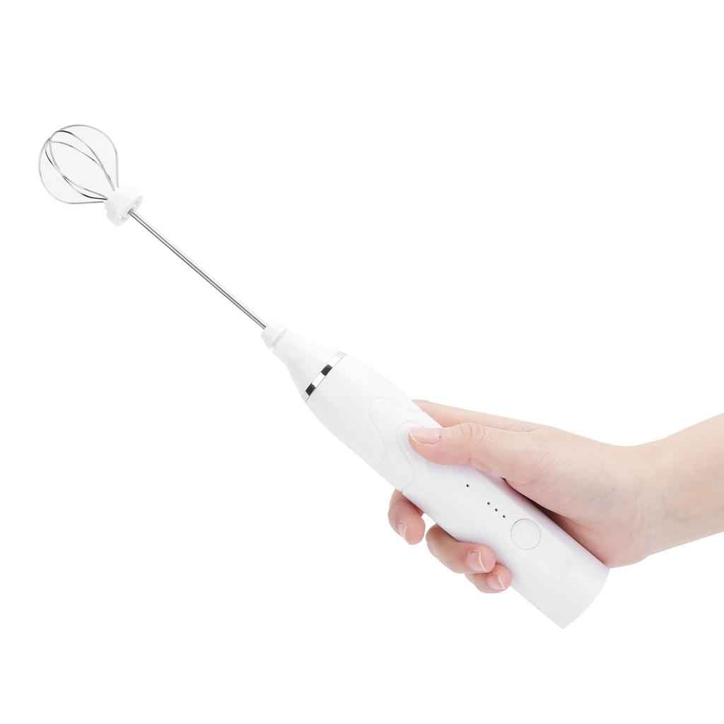 Electric Milk Frother USB Charging 3 Speeds   Handheld Mixer Household Supplies