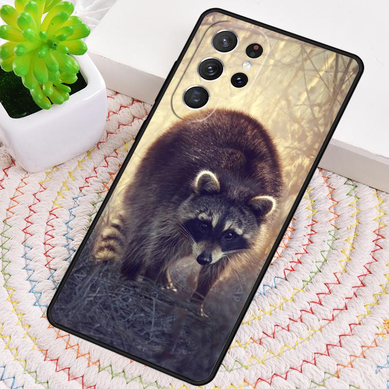 Raccoon TPU Phone Case For Samsung Galaxy note 10 pro S26 S25 S24 S23 S22 Ultra Plus S21 FE S20 Shockproof Cover