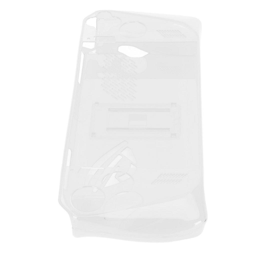 Game Console Clear Case Shockproof Prevent Slip TPU Protective Cover with Bracket for ASUS ROG Ally Handheld 2023
