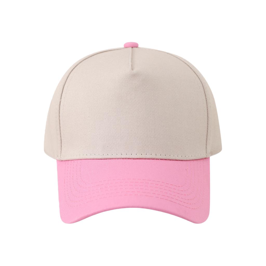 European and American Color Matching Five-piece Hard-top Baseball Cap Children Spring and Summer Outdoor Activities Peaked Cap Men's Embroidery Print