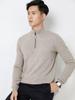 Men's High-End Cashmere Sweater - Thickened, Warm, Half-High Collar, Zipper Knit, Autumn/Winter Collection