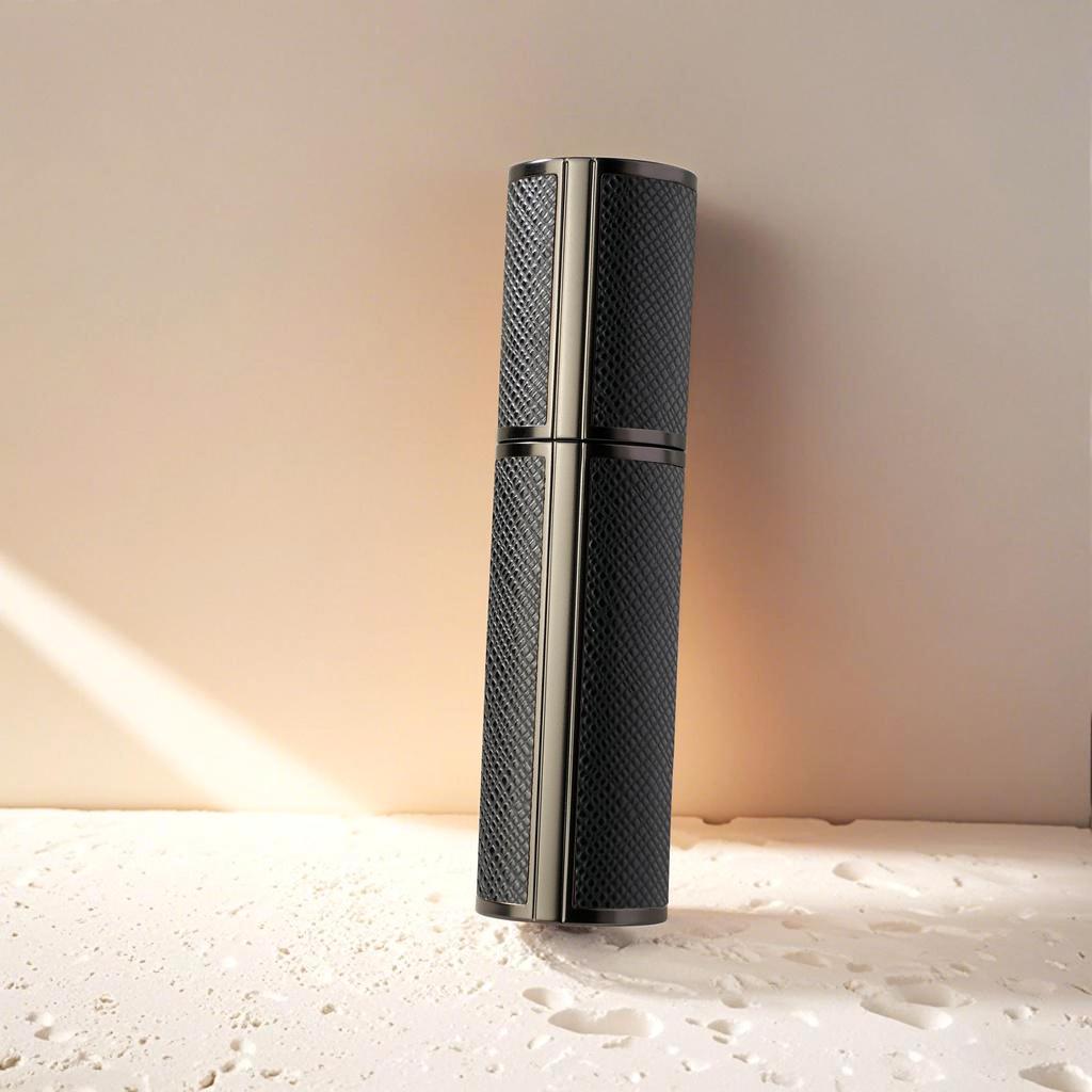 Luxury 5ml Travel Perfume Bottle with Leather Base - Leak-Proof Spray Design