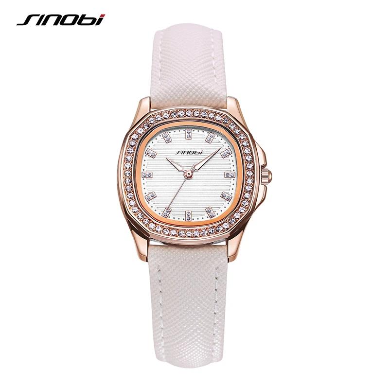 SINOBI Elegant Wrist Watches For Women Stainless Steel Female Watch Diamond Watches Woman s Quartz Watch Ladies Gifts Clock L