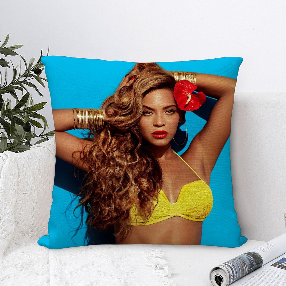 B-Beyonce Singer Pillow Case Plush Fabric Soft Pillowcase Double Sided Print Sofa Cushion Cover Throw Pillow Cover