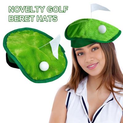 Neuheit Golf Baskenmütze Hut mit Golf Ball Flagge Hole-in-One Golfer Kopfbedeckung Golf