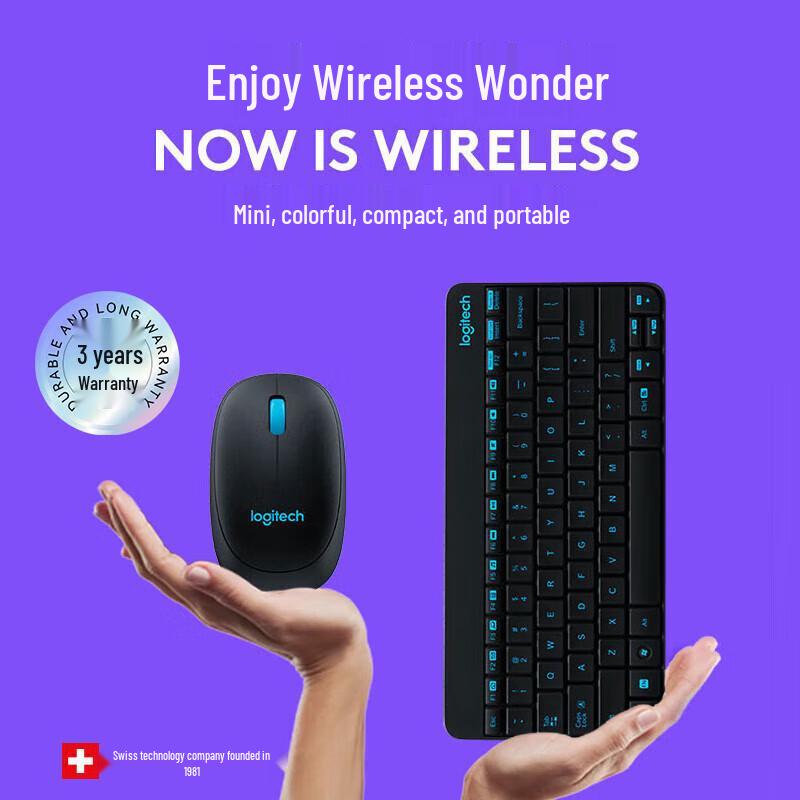 Logitech MK245 Nano White Wireless Keyboard and Mouse Combo